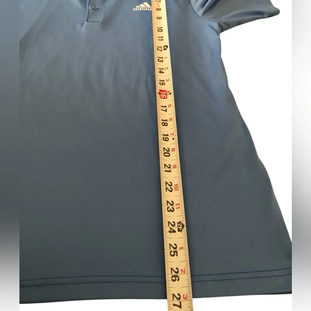 ADIDAS Golf Mens Performance Short Sleeve Polo Shirt  Blue‎ Sz Small